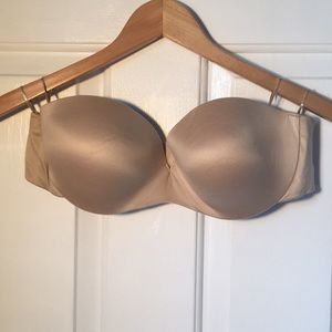 Maidenform strapless nude bra
